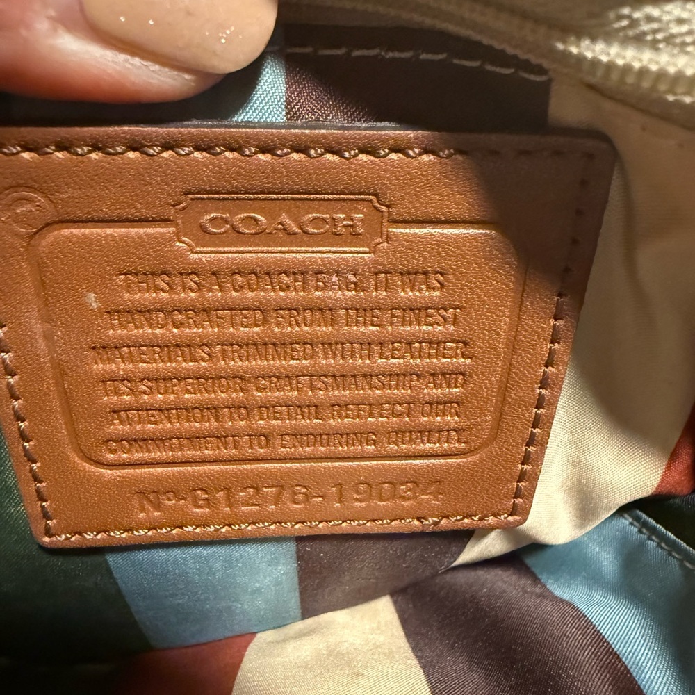 Coach Beige and Brown Crossbody Bag - Picture 3 of 4